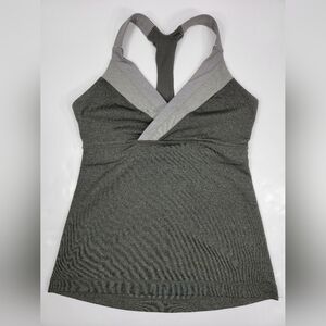 Lululemon Gray Racerback Tank Yoga Workout Top Women's Size 6